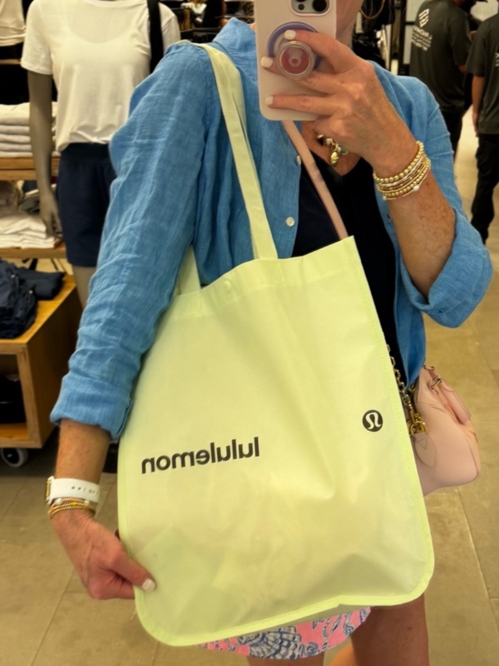 NEW Lululemon Limited Edition Sour Grape Reusable Market Shopper Tote Bag